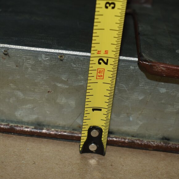 Vintage Rustic Silver Galvanized Metal Mailbox Country Farmhouse Decor - Picture 16 of 16